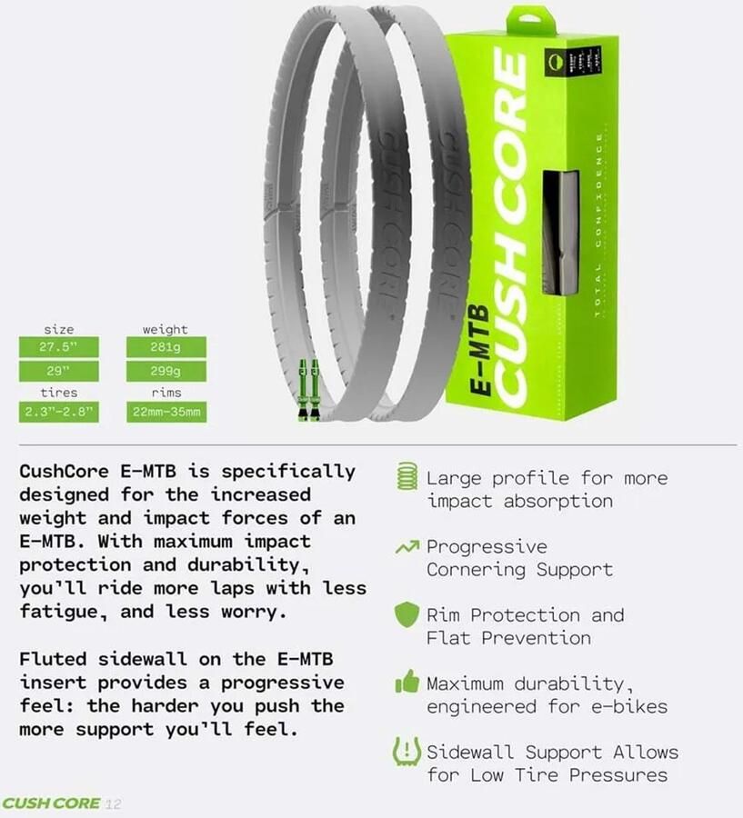 Cushcore Schuimrubberen inzetstuk E-MTB