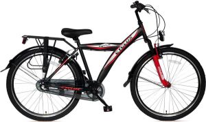 Cyclux Astro Jongensfiets 24 Inch N3 Zwart Rood
