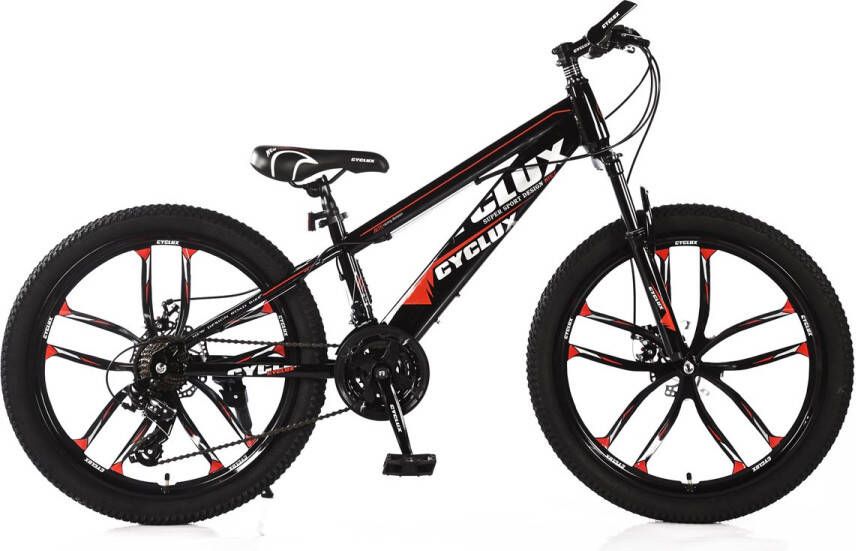 Cyclux Road Bike Jongensfiets Mtb 26 Inch 21 Speed Shimano Oranje