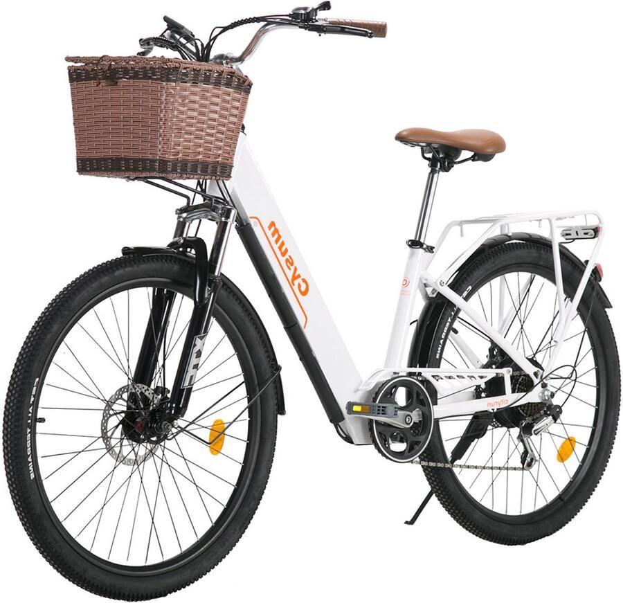Cysum Cityrun E-bike 80km actieradius 36V 10Ah accu Topsnelheid 25 km u Wit