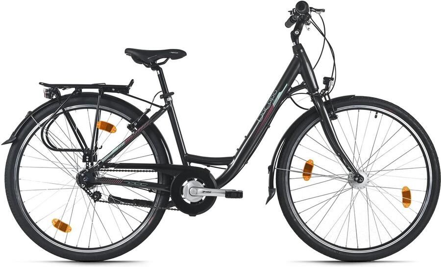 Dacapo damesfiets 28'' Padova zwart 7 versnellingen framemaat 48 cm