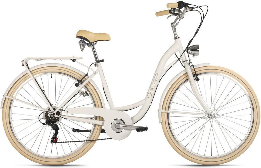 Dacapo Fiets damesfiets 28'' Balloon 6 versnellingen 48 cm wit 48 cm