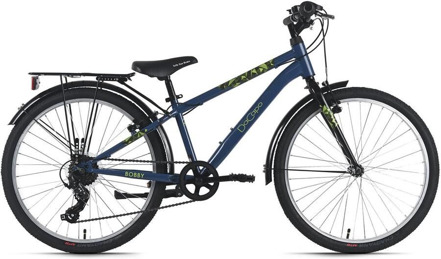 Dacapo kinderfiets 24 Bobby blauw 7 versnellingen framemaat 32 cm – vanaf 8 jaar