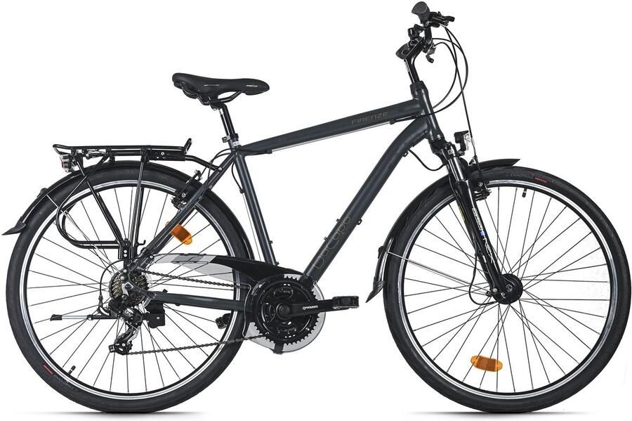 Dacapo Trekkingfiets Heren 28 Firenze 100 Antraciet 21 Versnellingen Framemaat 53 cm Met V-Brakes