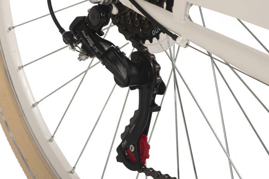 Dacapo Fiets damesfiets 28'' Balloon 6 versnellingen 48 cm wit 48 cm