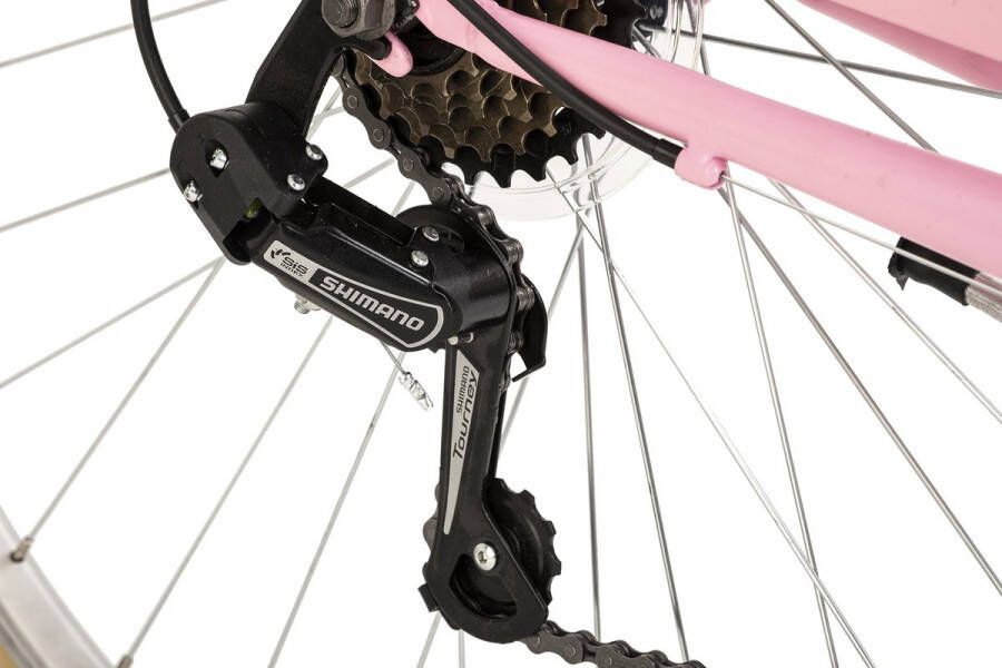 Dacapo Fiets damesfiets 28'' Toscana damesfiets vintage roze 6 versnellingen RH 48 cm 48 cm