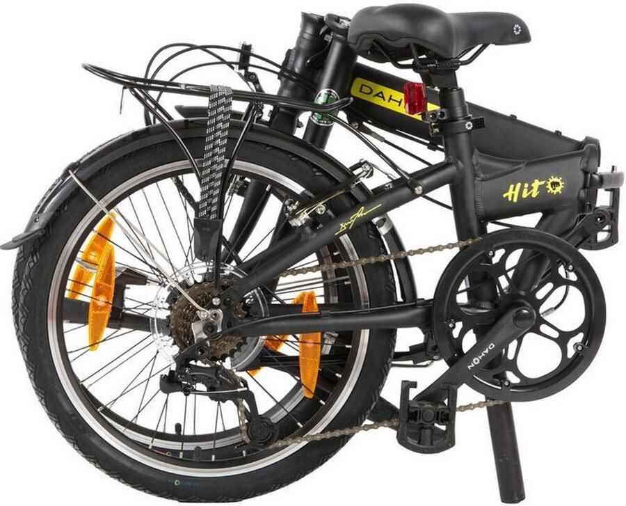 DAHON Hit D6 Pitch vouwfiets 20 inch 6 versnellingen V-brake matzwart