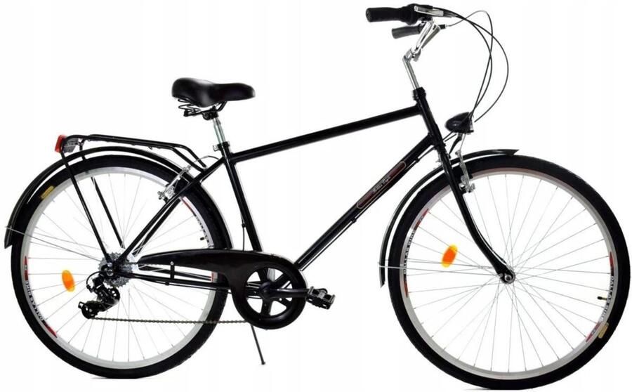 Davi Dallas – Stadsfiets – 28 inch – 6 versnellingen – Zwart