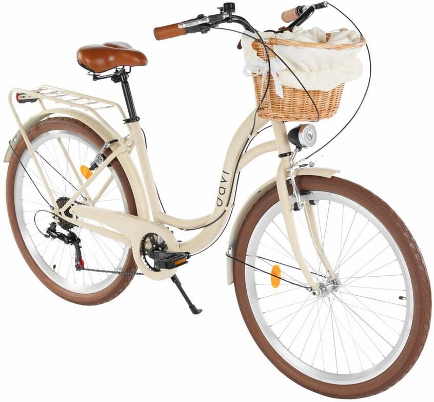 Davi Emma – Stadsfiets – 26 inch – 7 versnellingen – Shimano – V-brake – Lage instap – Bruin
