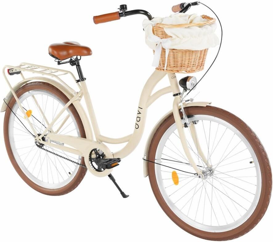 Davi Lila – Stadsfiets – 28 inch – 1 versnelling – Terugtraprem V-brake – Lage instap – 160-185 cm – Bruin