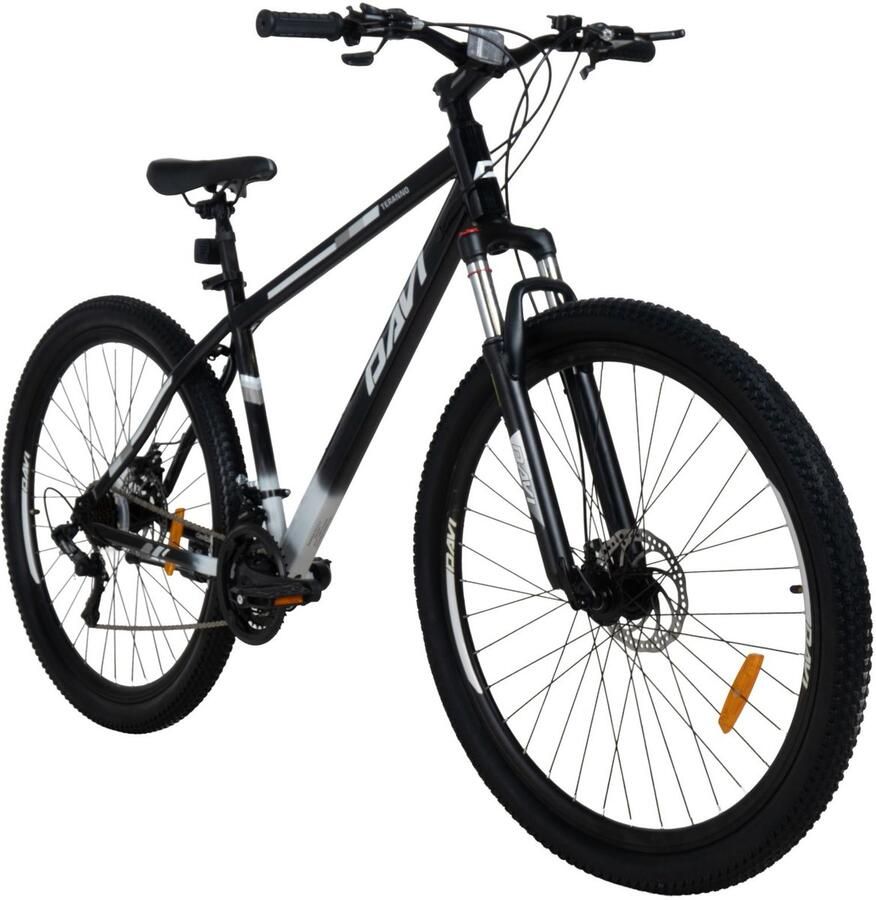 Davi Terrano – Mountainbike – 29 inch – 21 versnellingen – Schijfremmen – Voorvork met vering – Zwart Wit