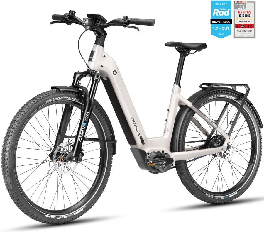 DERUIZ Mica Pro M L – Elektrische Fiets & – Lage Instap – 250W Middenmotor – 110Nm – 720Wh Samsung Accu – Tot 180 km Actieradius – Enviolo Traploos – Gates Riem – Hydraulische Schijfrem – 29 Inch – Zijde Chiffon