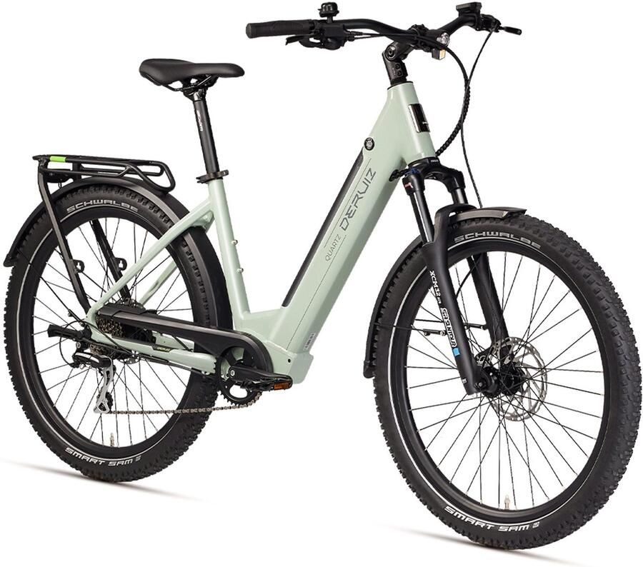 DERUIZ Quartz SUV Elektrische Fiets 160 km Actieradius 644Wh Shi o 8 Versnellingen Hydraulische Schijfrem 27.5 inch MTB Banden Verwijderbare Accu Elektrische mountainbikes