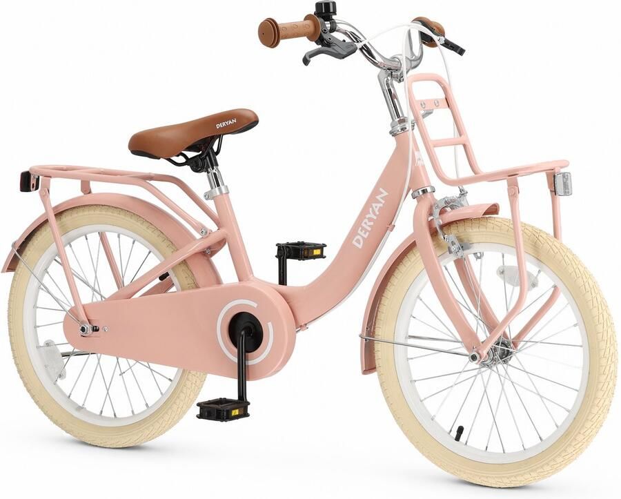Deryan Liv Kinderfiets 18 inch Verstelbaar Stuur en Zadel Roze