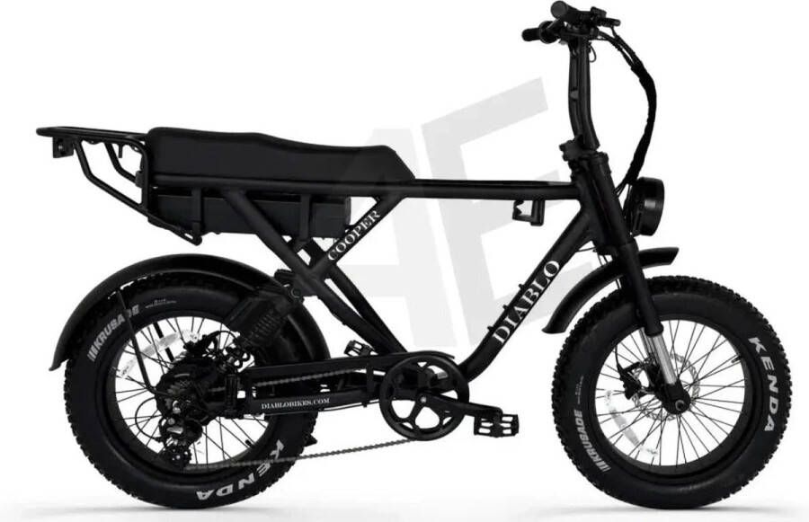 Diablo Cooper Fatbike 7DR Shi o Versnellingen Met Hydraulische rem Mat zwart