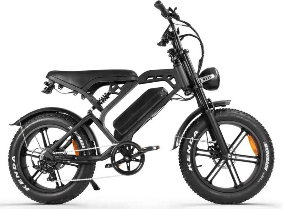 Diablo E ONE Fatbike Zwart 250W Elektrische Fatbike