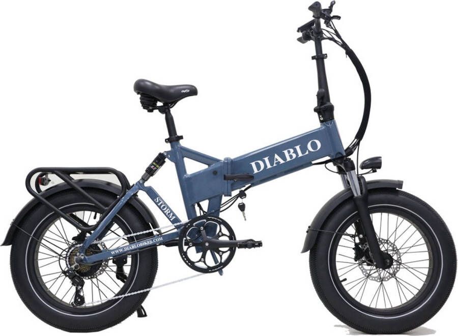 Diablo Storm Fatbike Blauw 250W Elektrische Fatbike