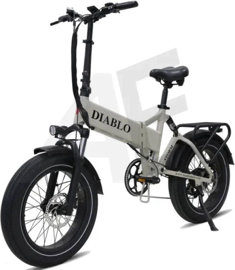 Diablo Storm Fatbike Vouwfiets met Hydraulische rem Fashion Grey