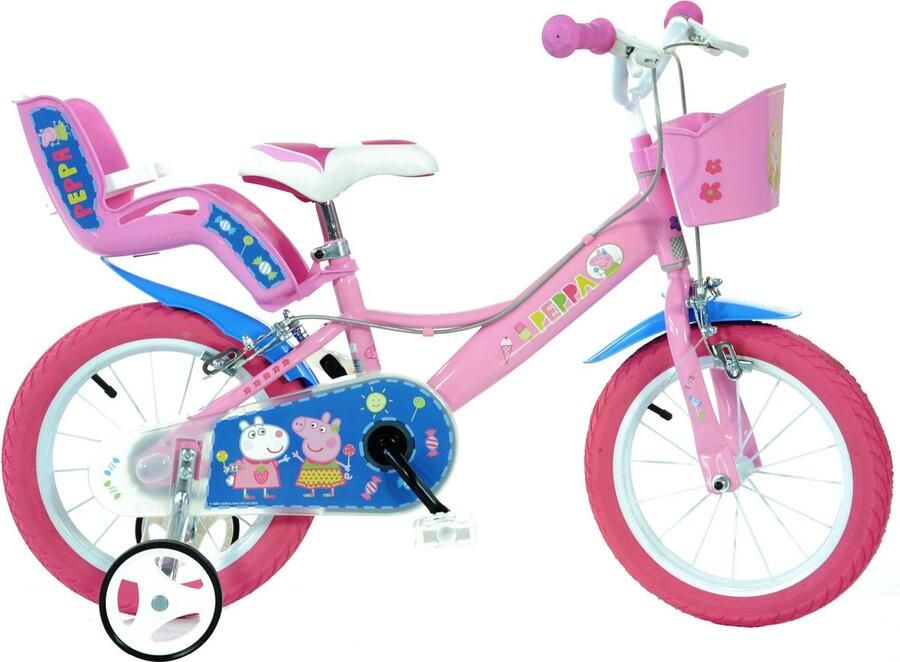 Dino Bikes 144R PIG Peppa Pig Finding Dory Bicycle Kids Bike Pink