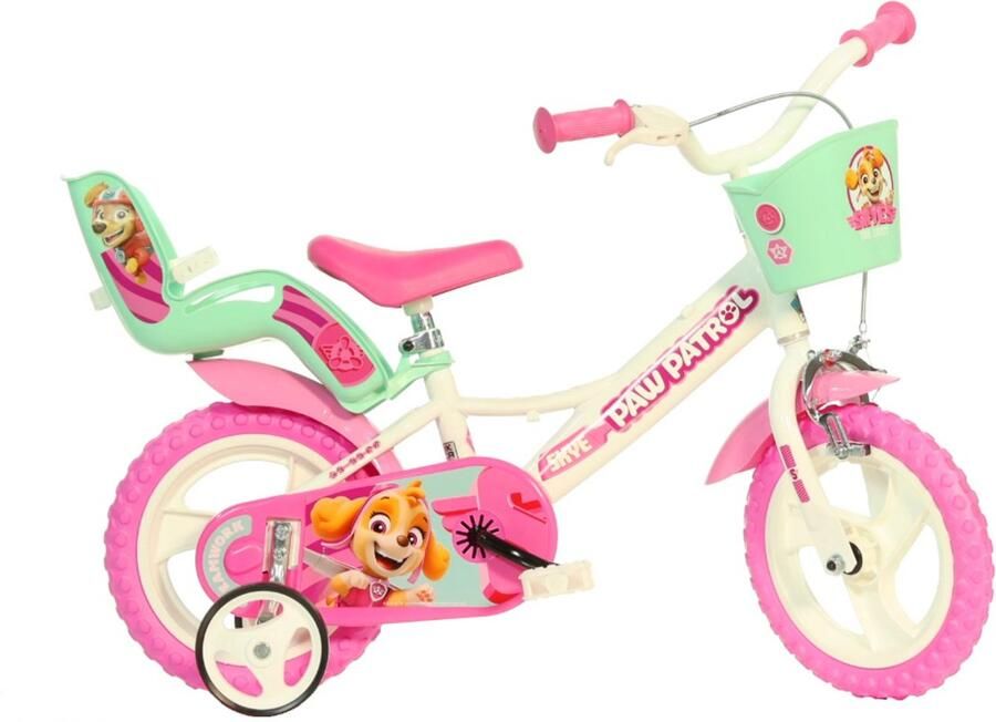 Nickelodeon Paw Patrol Skye 12 Inch 21 cm Meisjes Doortrapper Wit Roze