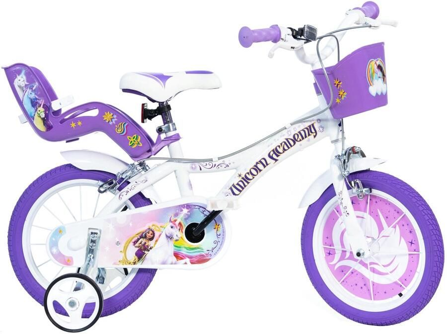 Dino Kinderfiets Unicorn academy 12 inch