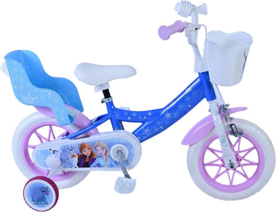 Disney Frozen 2 Disney Frozen Kinderfiets Meisjes 12 inch Blauw