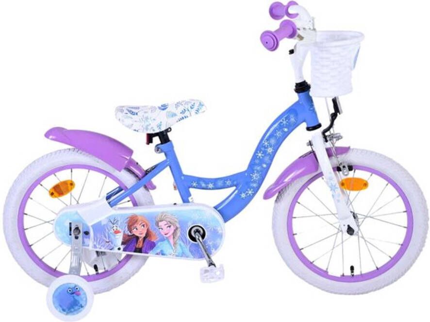 Disney Frozen 2 Kinderfiets Meisjes 16 inch Blauw Paars