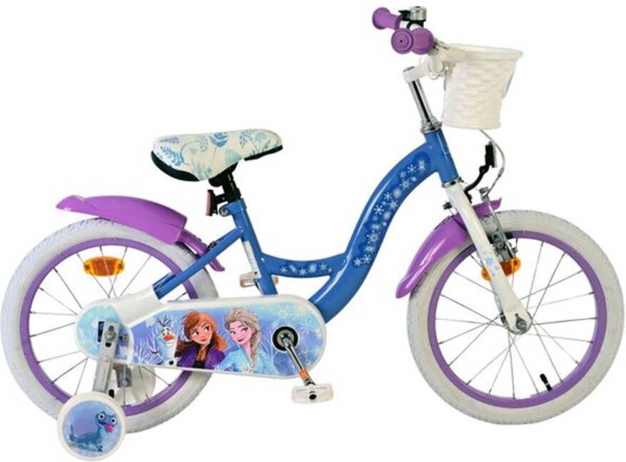 Disney Frozen 2 Kinderfiets Meisjes 16 inch Blauw Paars