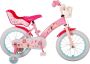 Volare Disney Princess Kinderfiets Meisjes 16 inch Roze Met mandje voor en poppenzitje achter - Thumbnail 1