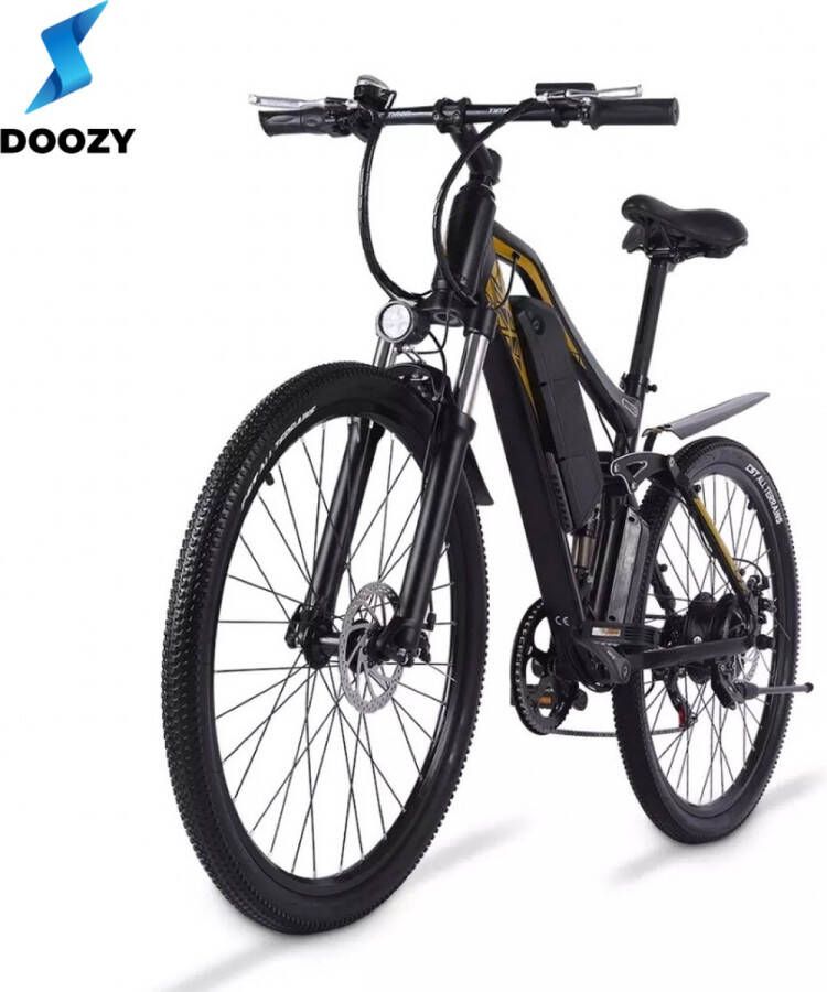 Doozydelivery Elektrische Mountainbike 2 Accu's 27.5Inch 500W Shimano 7 Speed