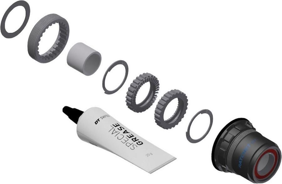 DT SWISS Service Rat Ln Wfb Mtb Sr Xd Ss 36 Servicekit Zwart