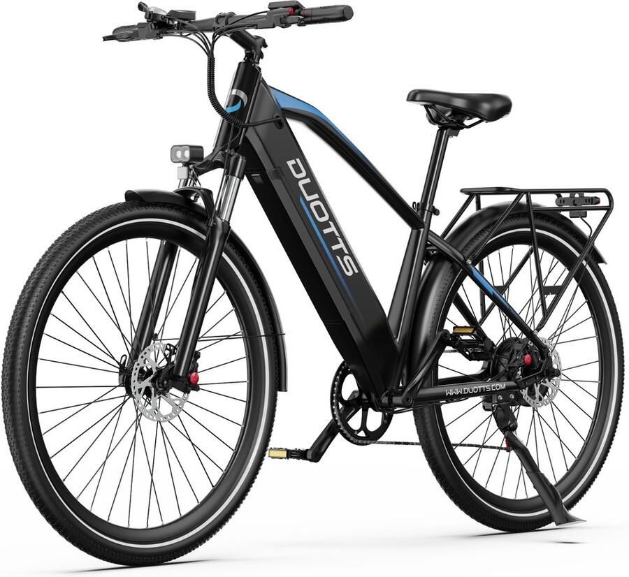 DUOTTS C29 MAX Elektrische Fiets 29 inch Banden 250W Motor 48V18Ah Accu 25km u Maximale Snelheid 120km Bereik Zwart