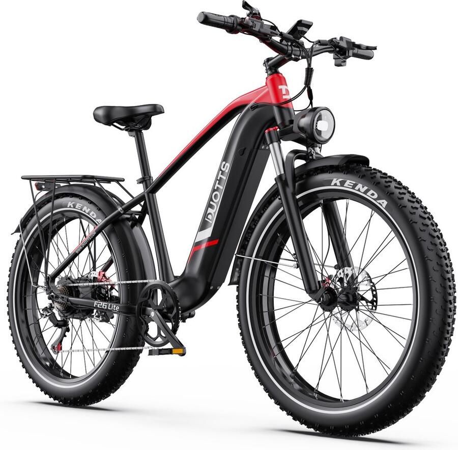 DUOTTS F26 Lite E-Bike 26 inch 45km actieradius 250W motor zwart