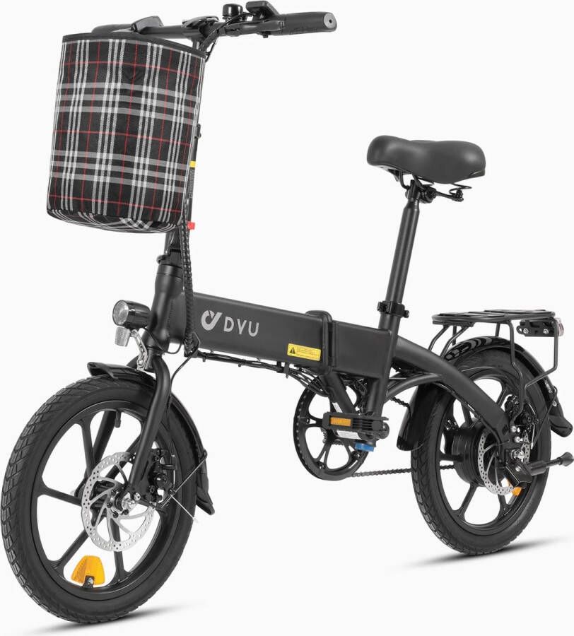 DYU A1F 16 inch volledig opvouwbare elektrische fiets