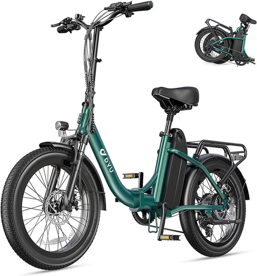 DYU C9 Beste Touring Vouwfiets Elektrisch 250W Motor & Geavanceerde Controller voor Soepele Vermogensafgifte 15 6Ah Accu tot 150km Compact Opvouwbaar Design – Geschikt voor Stadsstraten en Uitdagend Terrein