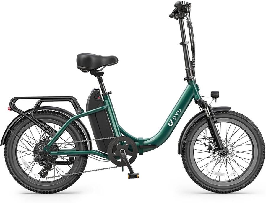 DYU C9 Elektrische Vouwfiets Inclusief Brake Disc Lock 30KG 20 inch E-bike 150KM Bereik 250W