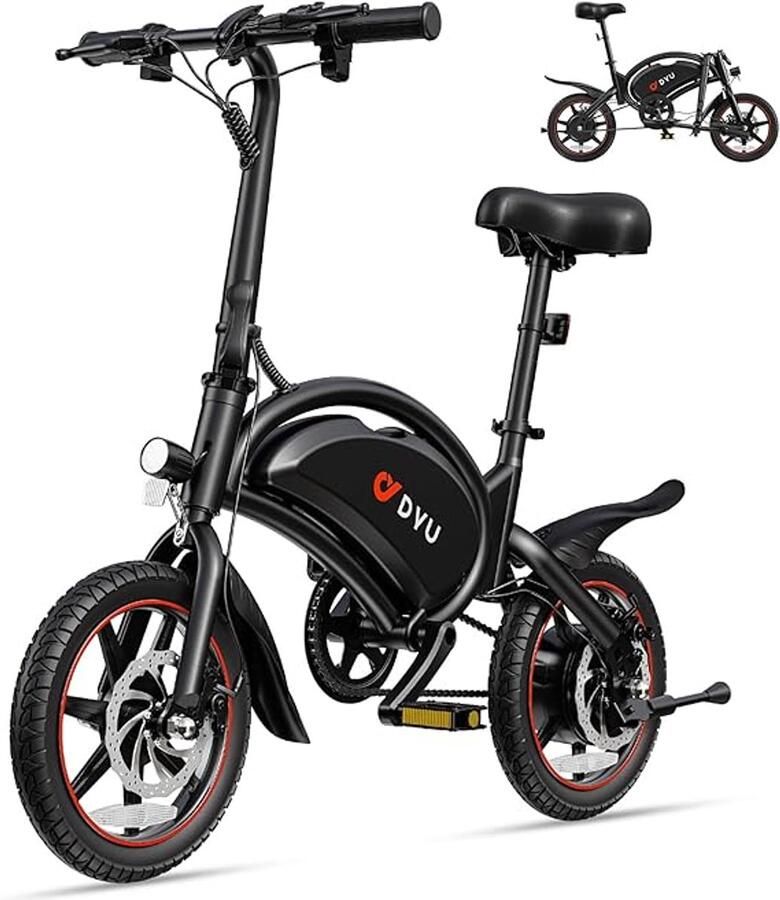 DYU D3S – 14 Mini Opvouwbare E-Bike 100% EU Straatlegaal 250W Motor & 50KM Bereik