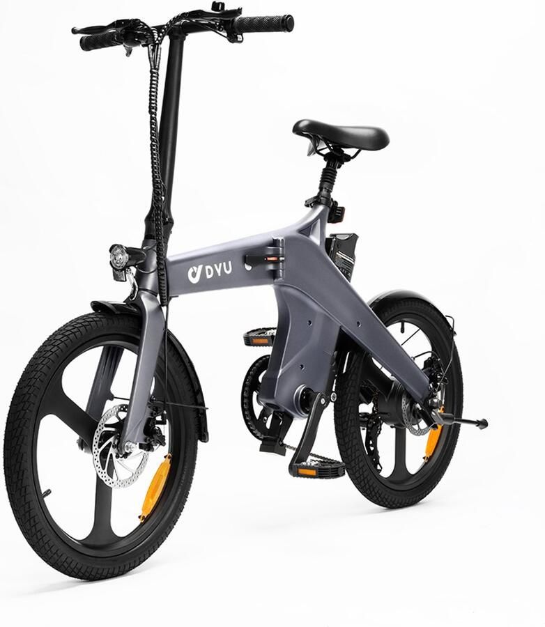 DYU T1 E-Bike 20 inch 60km actieradius-250W motor -grijs
