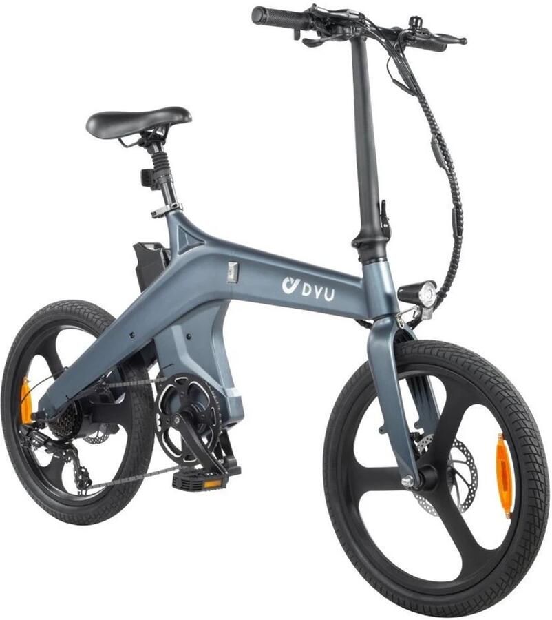 DYU T1 20 Inch Elektrische vouwfietsen Elektrische fiets Draagbare e-bike voor woon-werkverkeer in de stad max. snelheid 25 km u 250 W motor 55 km actieradius LED-verlichting en LCD-display IP54 Waterproof - Foto 2