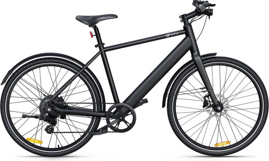 DYU Stroll 1 Elektrische Fiets 250W 28 Zwart Classic Black