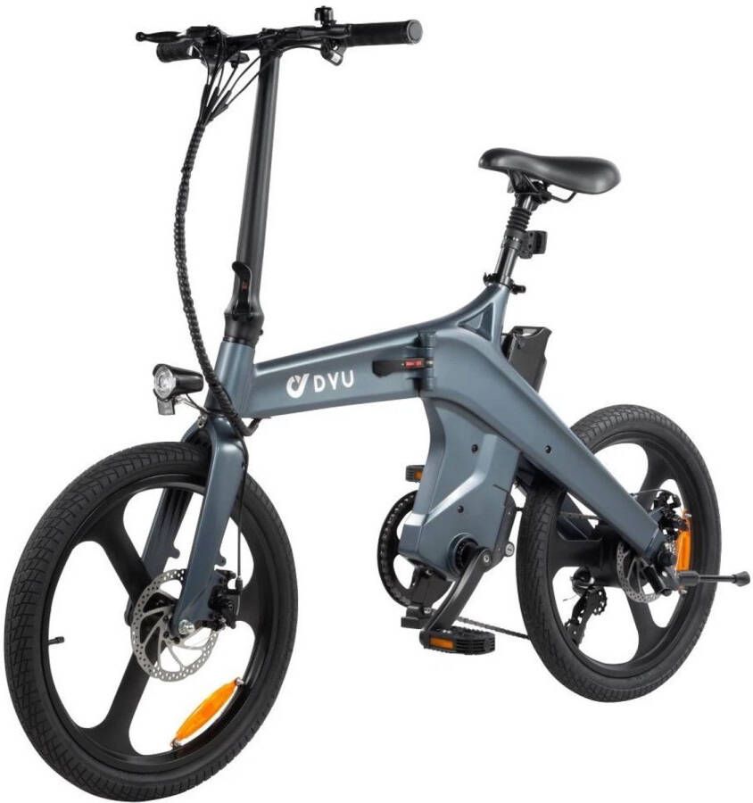 DYU T1 20 Inch Elektrische vouwfietsen Elektrische fiets Draagbare e-bike voor woon-werkverkeer in de stad max. snelheid 25 km u 250 W motor 55 km actieradius LED-verlichting en LCD-display IP54 Waterproof