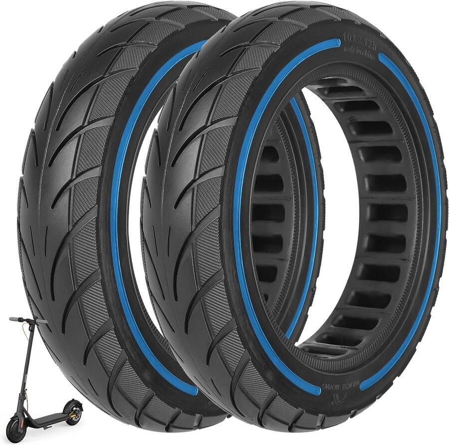 10 x 2 125 massieve banden 250 x 54 cm solide banden voor Xiaomi 4Pro 4Lite Ninebot uifi F20d F30d F40d F40E elektrische scooter 10 inch massief rubberen banden zeer elastische