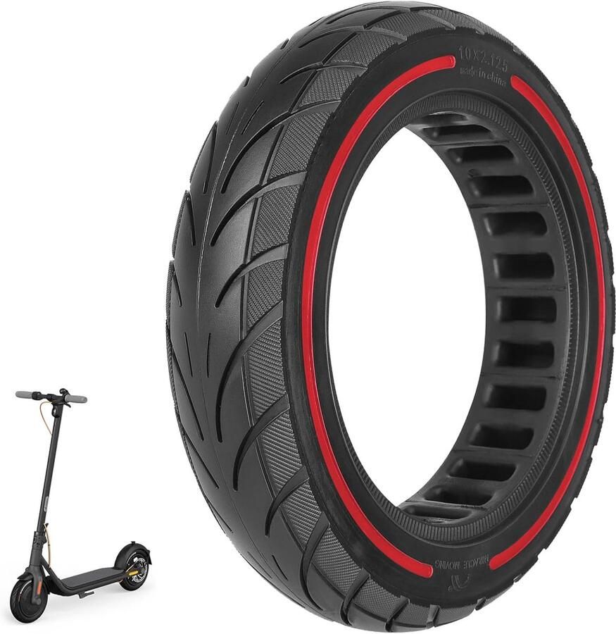 10 x 2 125 massieve banden 250 x 54 cm solide banden voor Xiaomi 4Pro 4Lite Ninebot uifi F20d F30d F40d F40E elektrische scooter 10 inch massief rubberen banden zeer elastische