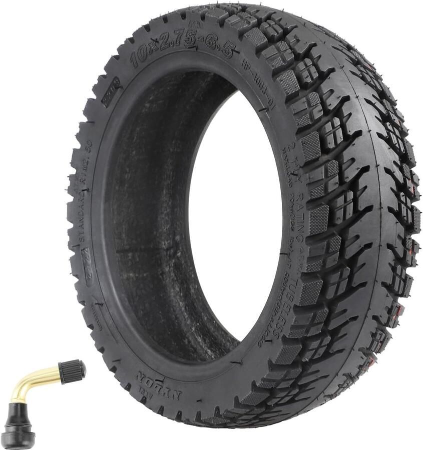 10 x 2 75-6 5 off-road tubeless banden 10 inch reservebanden voor Speedway 5 Dualtron 3 Zero 10X Hover-1 Alpha Gotrax G4 elektrische step vacuüm banden voor achter met ventiel (1 stuk)