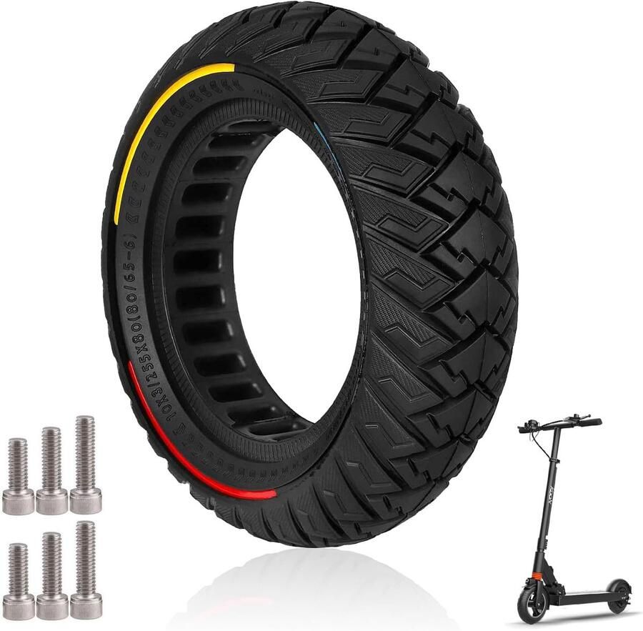 10 x 3 massieve banden voor elektrische step 255 x 80 (80 65-6) scooterwielen voor tis 10 Zero 10X Kukirin G3 Kaabo Wolf Warrior Kugoo M4 10 inch antislip lekvrije wielen