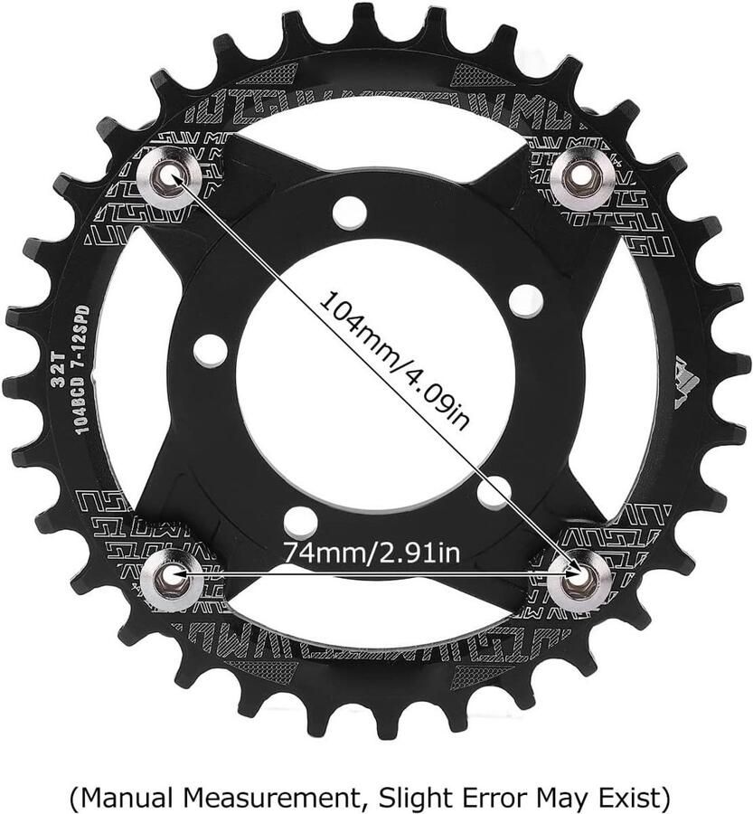 104BCD 32T Kettingwiel Adapter Hoogwaardige CNC Aluminium Snijwiel voor Bafang Middenmotor Geschikt voor Racefietsen en Mountainbikes Duurzaam en Lichtgewicht
