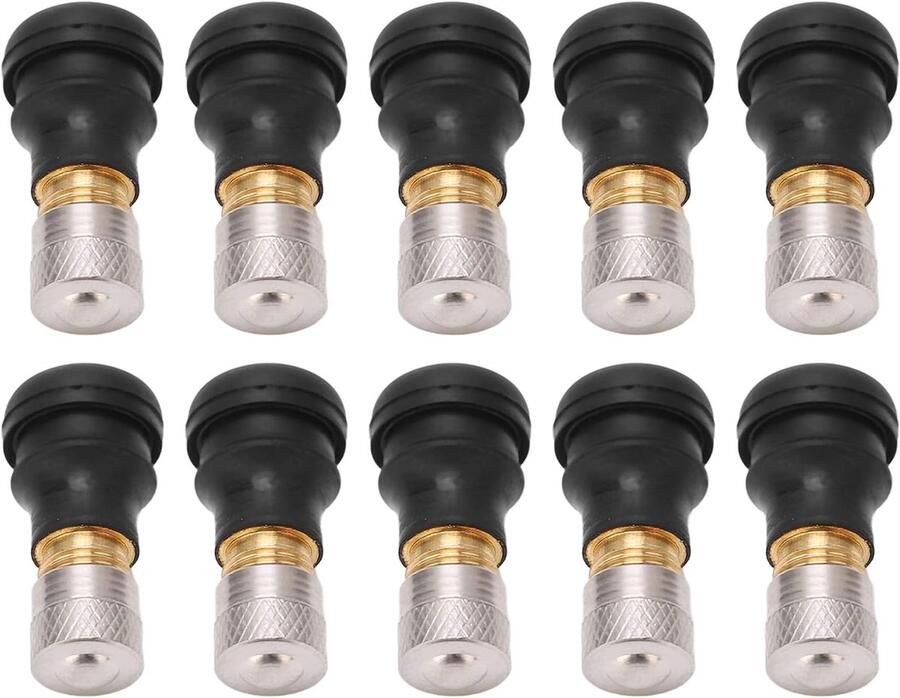 10PCS Elektrische Scooter Tubeless Tyre Vacuümventiel 2cm Lang Vervangingssysteem 9mm 0.35in Ventielband Gaswiel voor M365 Pro Minder 9mm Diameter Ventielventiel
