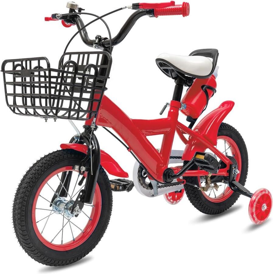 12 inch Kinderfiets & Loopfiets met Zijwieltjes 2 t m 5 Jaar