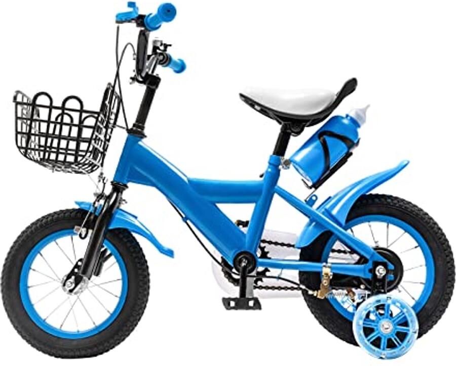 12 inch kinderfiets met steunwielen en opberg d Antislip en slijtvast