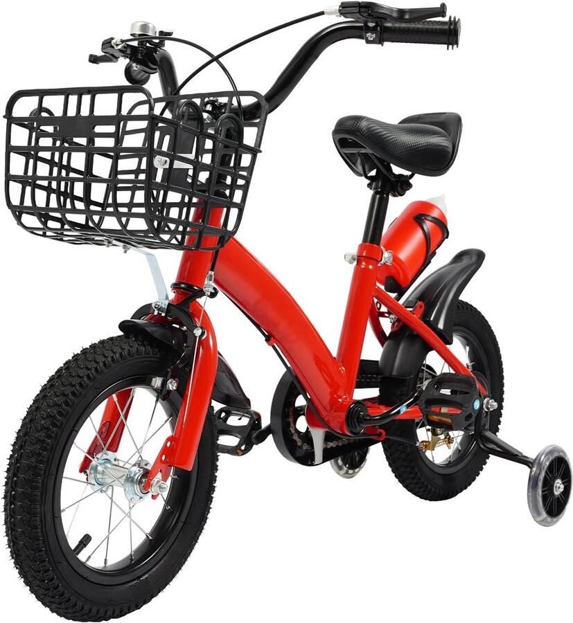 12 inch Loopfiets met Zijwieltjes voor en (2-5 jaar)